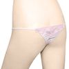 TOCTW045PI Back Flower Embroidered Super Micro Thong Pink