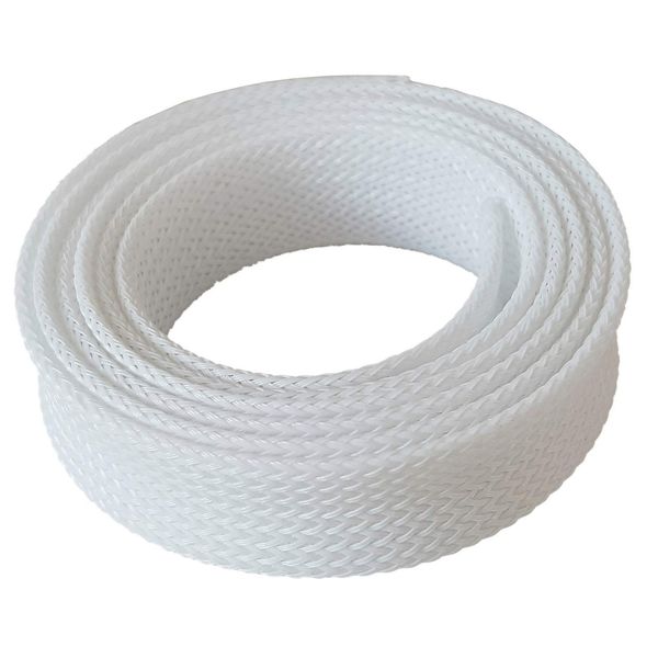 Braided Cable 1 Metre 25 - 50 mm White