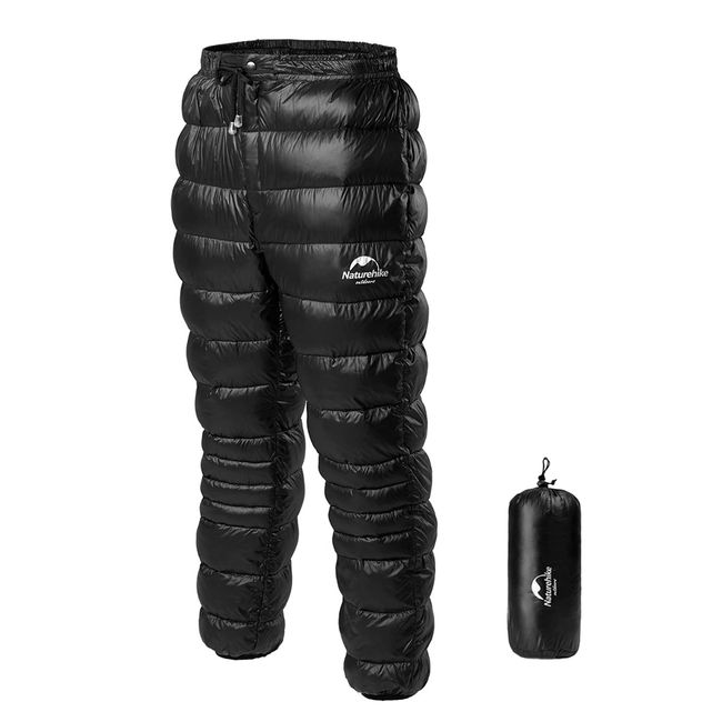 Naturehike Down Pants, Cold Protection, Warm Pants, Men's, Women's, Ultra Lightweight, Winter Clothes, 800FP, Washable, Bottoms, Outdoor, Mountain Climbing, Compact, Long, Skiing, Water Repellent, Windproof, Heat Retention, 41°F - 59°F (5°C to -15°C), Com