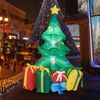 Christmas Inflatable Santa Claus Decor w/LED Lights Outdoor Yard Decoration - 5Ft Christmas Tree