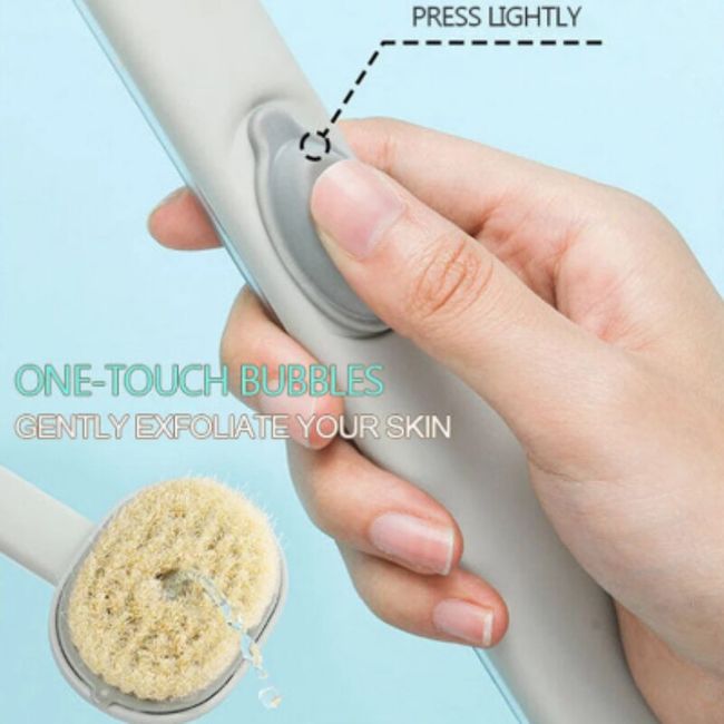 Silicone Body Scrubber Shower Exfoliating Scrub Sponge Bubble Bath Brush  Massager Bath Brush Skin Clean Shower Brushes Bathroom