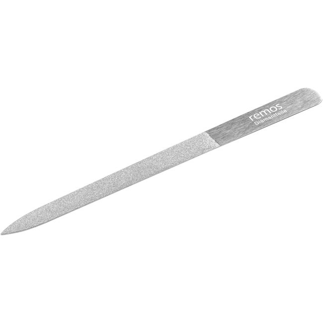 REMOS Diamond Nail File 15cm with Rough and fine Diamond Coating Stainless Steel
