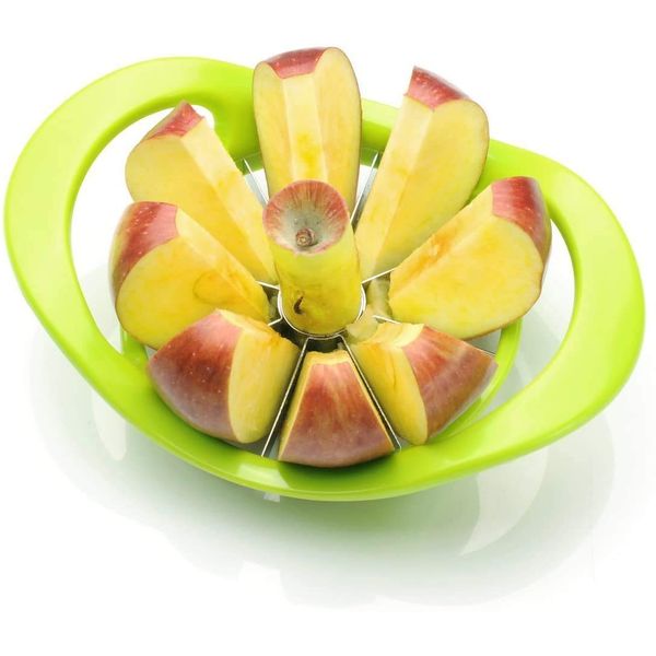 Fruit Corers Fruit Divider Stainless Steel Durable Metal Cutter Fruit Slicer Ergonomic Handle Kitchen Pitting Tool