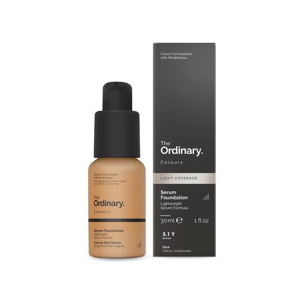 The Ordinary Serum Foundation 30ml Lightweight Pigment Suspension System with Moderate Coverage (3.1Y Dark Yellow Undertones)