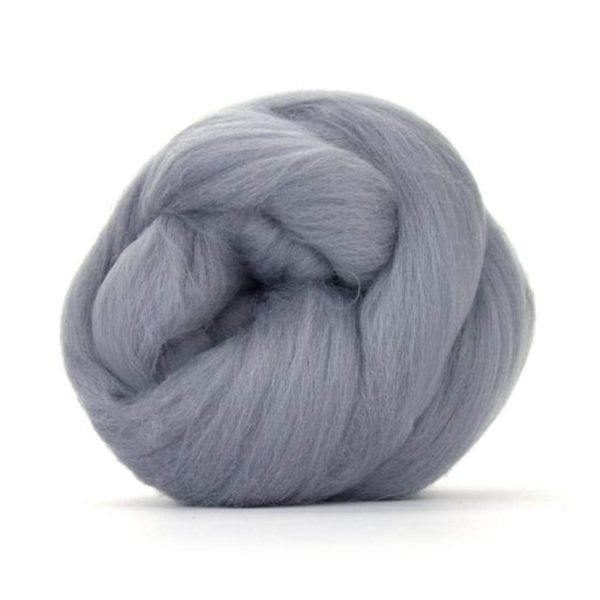 Grey Merino Wool roving/Tops - 50gm. Great for Wet Felting/Needle Felting, and Hand Spinning Projects.