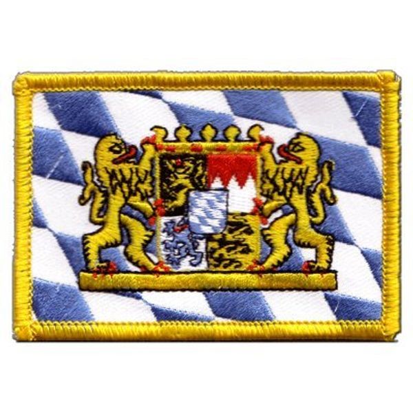 Germany Bavaria with lion Flag embroidered Iron-On Patch
