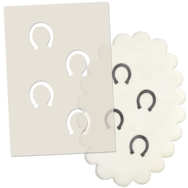 Horseshoe Prints - Cake Decorating & Craft Stencil