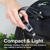 BoxWave Cable Compatible with BLU G53 - AllCharge miniSync, Retractable, Portable USB Cable - Jet Black