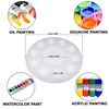 Artist 10 Well Round Plastic Paint Palette (2)