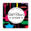 Shopagift Personalised Tasty Eats in Kitchen Serving Quality Coaster 9cm x 9cm