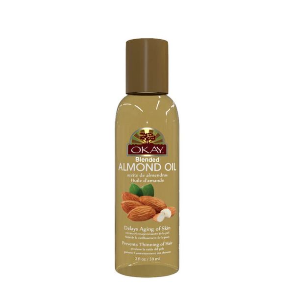 OKAY ALMOND OIL for SKIN and HAIR 2oz / 59ml