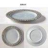 Minoru Pottery Mino Ware Gran 195 Plate, Gray