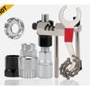 6X Bike Repair Tool Kit Crank Chain Cutter Extractor Bracket Freewheel Puller