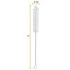 12PK Bristle Cleaning Brushes, 9" - Fanned End - 0.75" Diameter - Eisco Labs