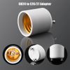 20 Pcs GU24 to E26 E27 Adapter 2 Pin Fire Resistant Converter Light Bulb Socket