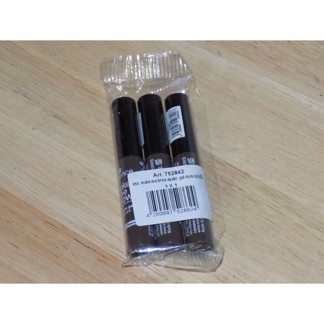 3 Pack ESSENCE Make Me Brow Eyebrow Gel Mascara 3.8ml 02 Browny Brows