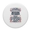 Weight Machine - Legendary Weighing Recorder PopSockets Swappable PopGrip