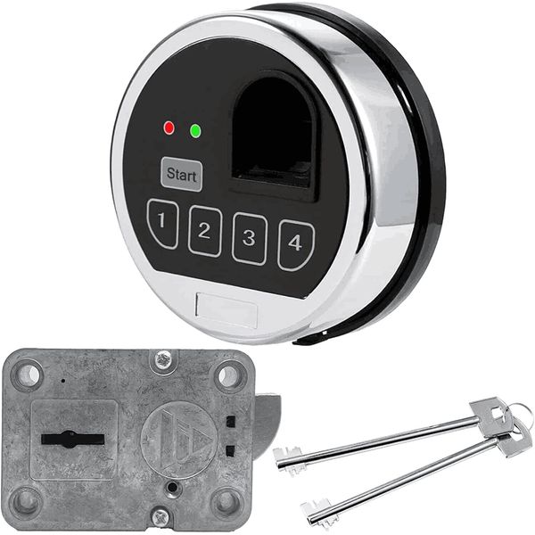 Fingerprint Safe Lock Replacement Biometric Swingbolt Lock With 2 Master Keys