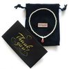 Sterling Silver 925 Beaded Stretch Bracelet with Ruby/July Birthstone Bezel Charm
