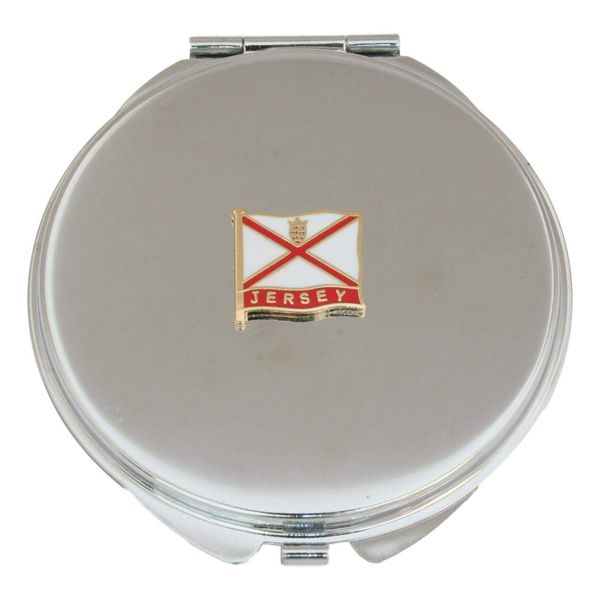 Jersey Flag Compact Mirror Handbag Gift With Free Engraving 485