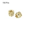 sourcing map Knurled Insert Nut M3 x 4mm L x 5mm OD Female Thread Brass Embedding Nut 150 Pcs