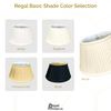 Royal Designs 6-Way / Side Pleat Basic Lamp Shade, Beige, 13 x 19 x 10.5