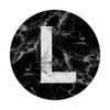 Grey and Black Initial L Letter PopSockets Swappable PopGrip