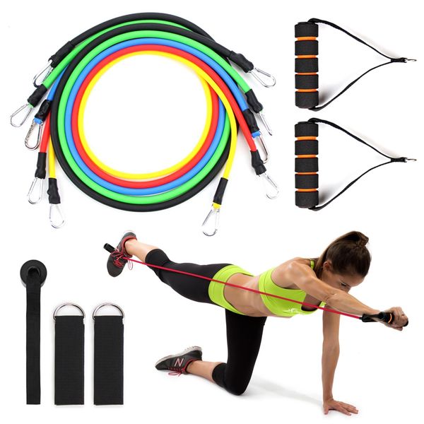 exercise resistance bands 11-piece set