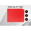 Landscape Plastic Tabs - 6 per Set - Red