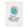 World's Best Van Lady Tea Towel Dish Cloth