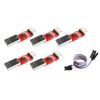TECNOULAB 5pcs Cp2102 USB 2.0 to UART TTL 5 Pin Serial Converter Module + Cable