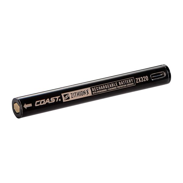 Coast ZX320 ZITHION-X Li-Ion Rechargeable Battery for The HP3R LED Flashlight, Black