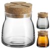 Kosta Boda Bruk 7.5 oz. Grey Jar with Cork.,