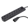 Computer Spares 2m IEC C14 Plug to 4 Gang Mains Power UK Socket