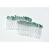 Amazonite Hair Combs (Qty of 2)