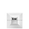 5oz Disposable Square Plastic White Dessert Bowls Splendid Design 120pcs