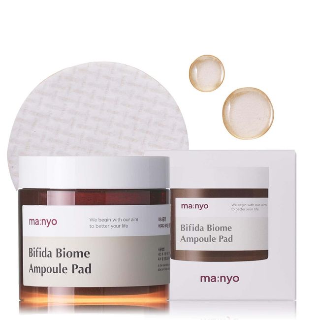 ma:nyo Bifida Biome Ampoule Pad Korean Skin care 70 pads