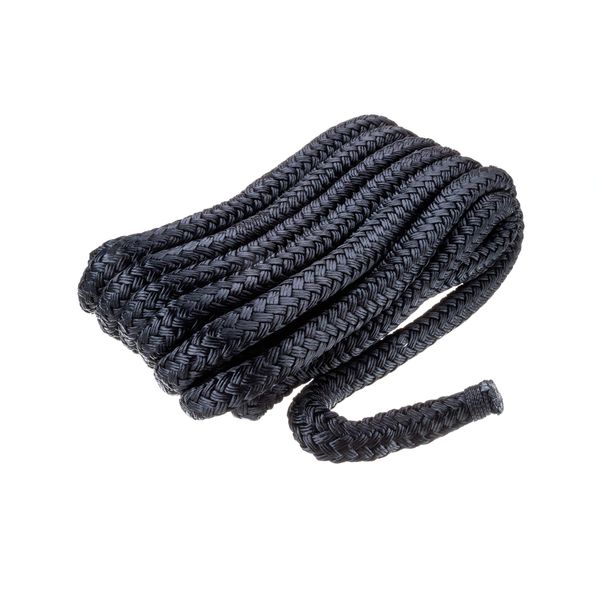 SEACHOICE Double-Braid Nylon Dock Line 5/8" x 20' 40461 Black