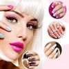 Square Nail Tips AUERVO 110 PCS Clear Nail Tips Full Cover Acrylic False Nails Traceless Long Coffin Transparent Fake Nails with Box, 11 Different Size for Girls Women Nail Salons & DIY Nail Art