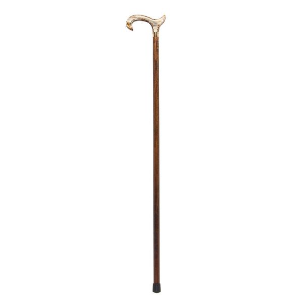 Brown Beech Walking Stick Cane with a Marble Coffee Acrylic Derby Handle