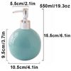Countertop Soap Dispenser Push-Touch Lotion Liquid Soap Bottle Ceramic Container Pump Dispenser Plastic Plated