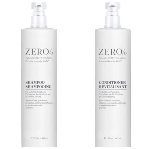 Zero% by Gilchrist & Soames Shampoo & Conditioner 15oz Brand New