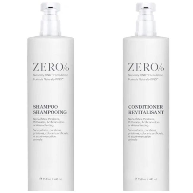 Zero% by Gilchrist & Soames Shampoo & Conditioner 15oz Brand New