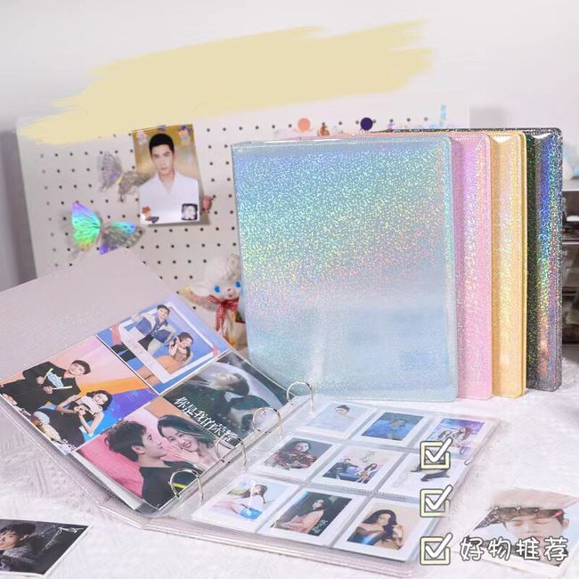 A5 3 Ring Photocards Binder Sleeves 10x15 2 4 Pockets Clear Acid Free 6x4  Photo Album Refill Pages Trading Card Postcard Sleeves