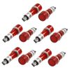 uxcell DC 12V Recessed Signal Indicator Pilot Lamp 10 Pcs Red Light