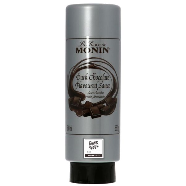 Monan Dark Chocolate Sauce, 16.9 fl oz (500 ml), Dark Chocolate Sauce, 16.9 fl oz (500 ml)