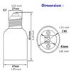 4 Pack Medium Base E26 to E39 Mogul Socket Adapter Standard E26 Screw to E39 Lamp Bulb Light Socket Convertor White (4 Pack)