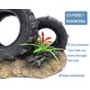SLOCME Aquarium Tyre Decorations - Resin Material Tyre Decorations，Fish Tank Tyre Ornament Aquarium Environment Friendly Decorations