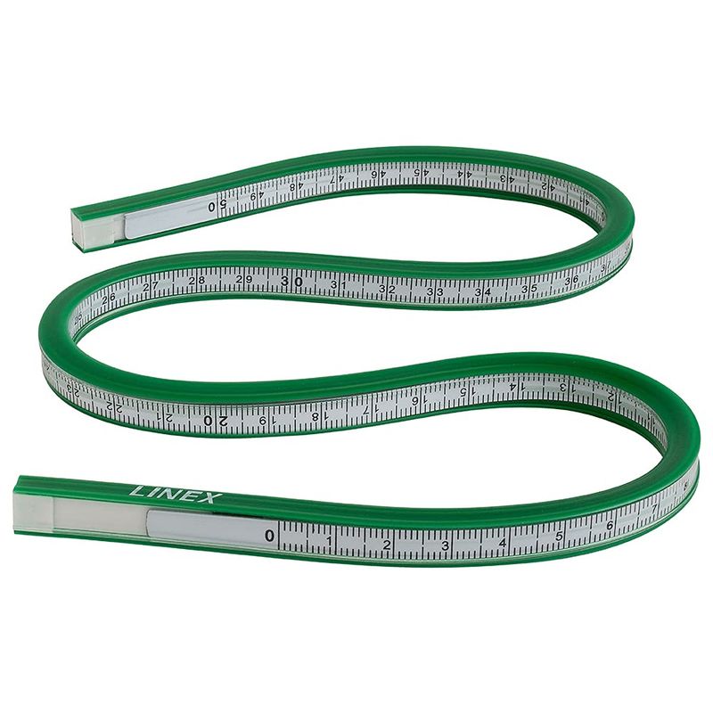 Linex 50cm Flexible Ruler, Bendy Ruler with Tracing Edge - Online ...