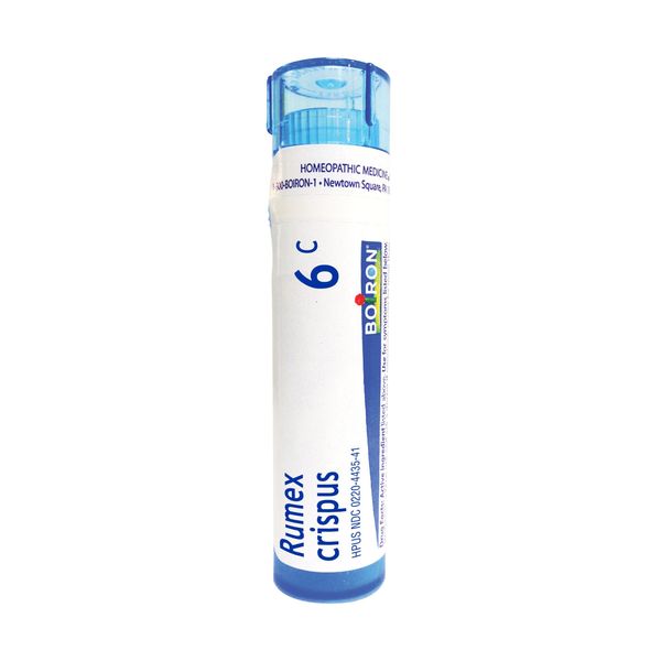 Boiron Rumex Crispus 6C Pellets, Homeopathic Medicine for Coughing, 80 Count
